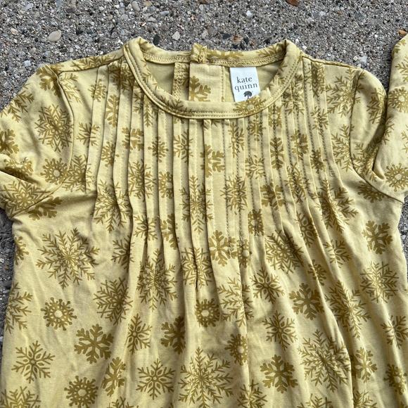 Kate Quinn 2021 Snowflakes Long-sleeve Bodysuit Bamboo Baby Sz 18-24 Months - Picture 6 of 6